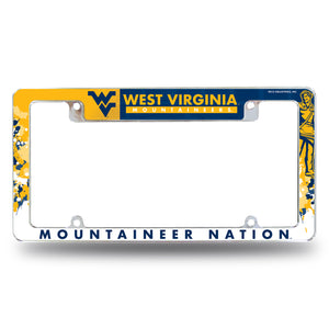 West Virginia Mountaineers "Mountaineer Nation" License Plate Frame
