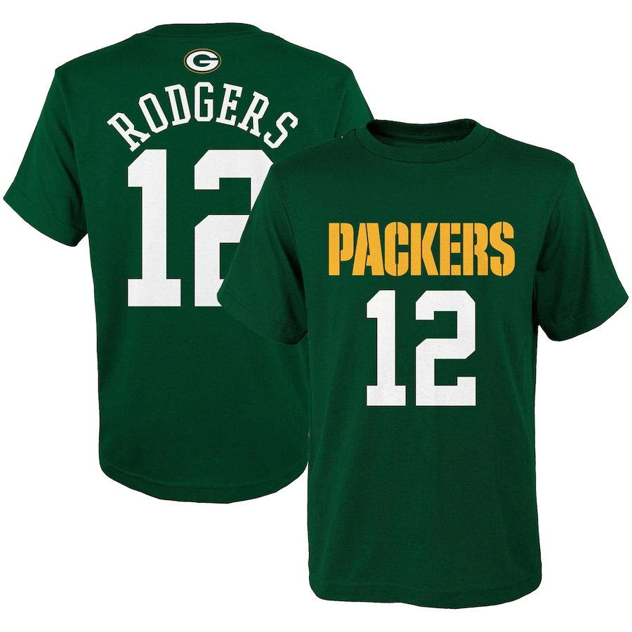 NFL Players Aaron Rodgers #12 Green Bay Packers Football Jersey