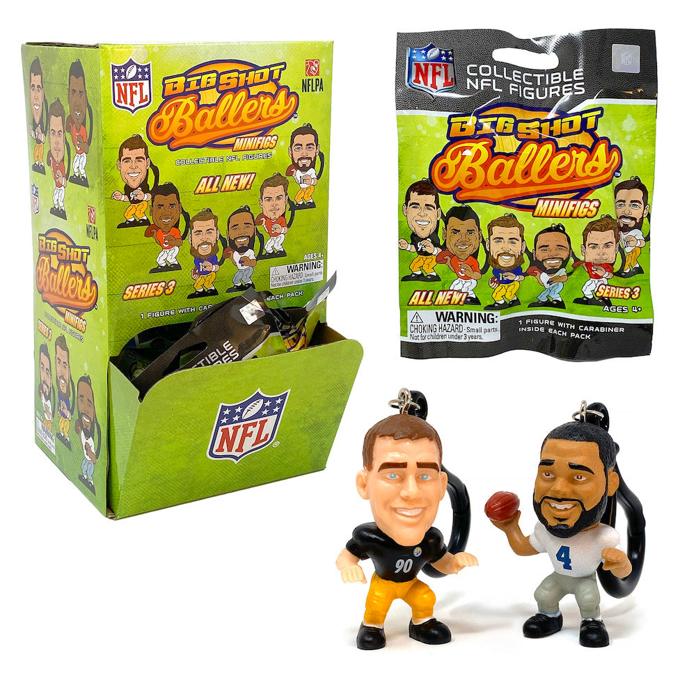 NFL Big Shot Ballers MiniFig 4 Pack Bundle Sports Fanz