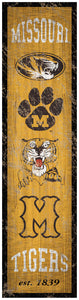Missouri Tigers Heritage Banner Wood Sign - 6"x24"