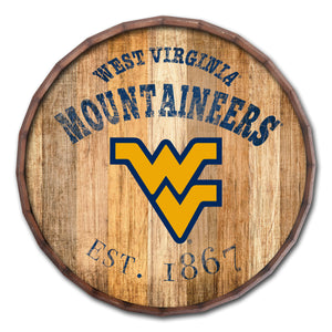 West Virginia Mountaineers Established Date Barrel Top -24"
