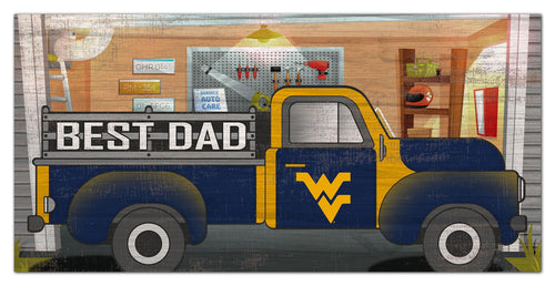 West Virginia Mountaineers Best Dad Truck Sign - 6