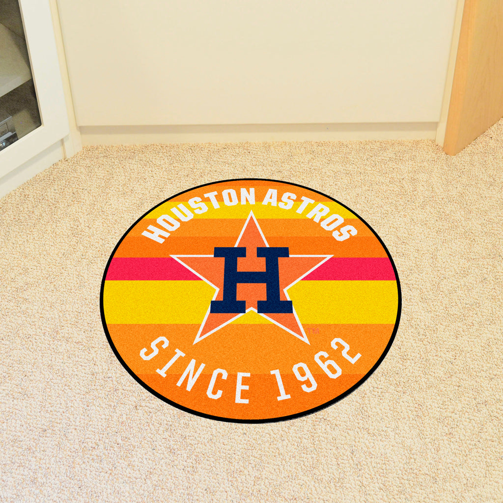 Houston Astros Retro Collection Roundel Rug