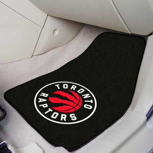 Toronto Raptors 2-piece Carpet Car Mats - 18"x27"