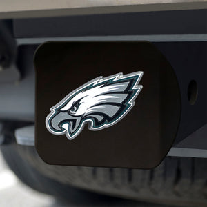  Philadelphia Eagles Color Emblem On Black Hitch Cover