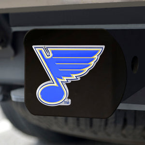 St. Louis Blues Color Emblem On Black Hitch Cover