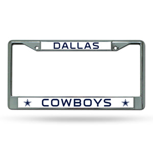 Dallas Cowboys Chrome License Plate Frame 