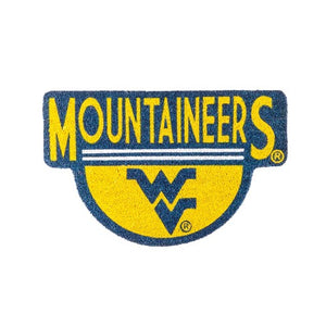 West Virginia Mountaineers Coir Door Mat - 28"x18"