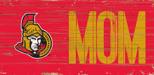 Ottawa Senators MOM Wood Sign - 6"x12"