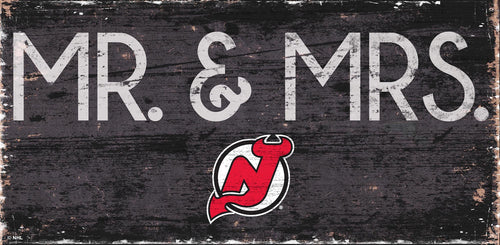 New Jersey Devils Mr. & Mrs. Sign Wood Sign - 6