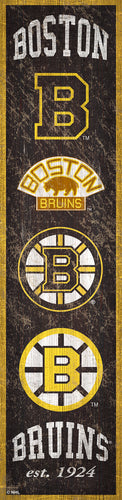 Boston Bruins Heritage Banner Wood Sign - 6