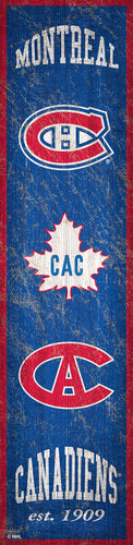 Montreal Canadiens Heritage Banner Wood Sign - 6