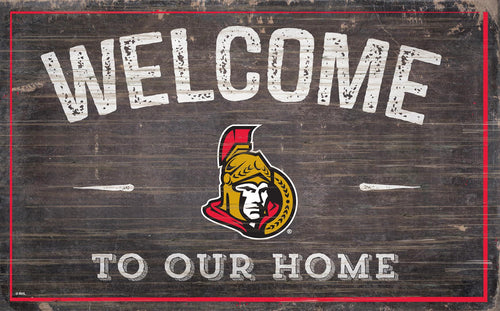 Ottawa Senators Welcome To Our Home Wood Sign