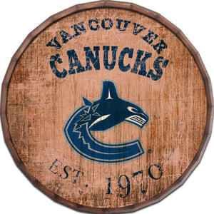 Vancouver Canucks Established Date Barrel Top -24"