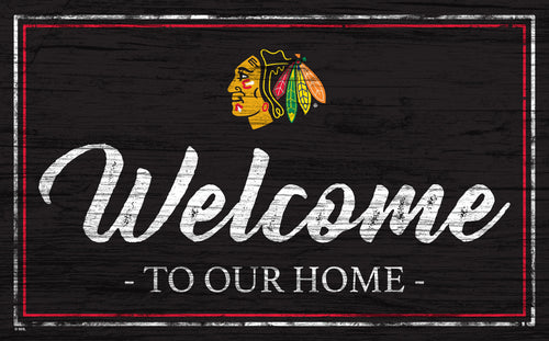 Chicago Blackhawks Welcome Sign