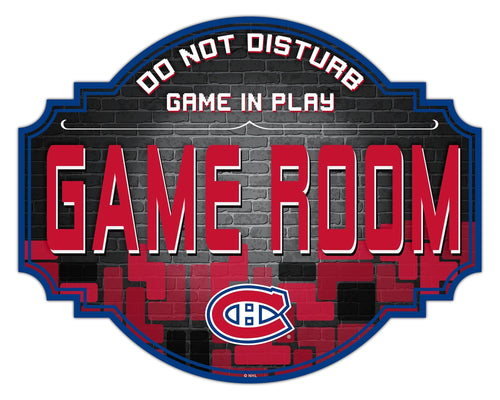 Montreal Canadiens Game Room Wood Tavern Sign -12