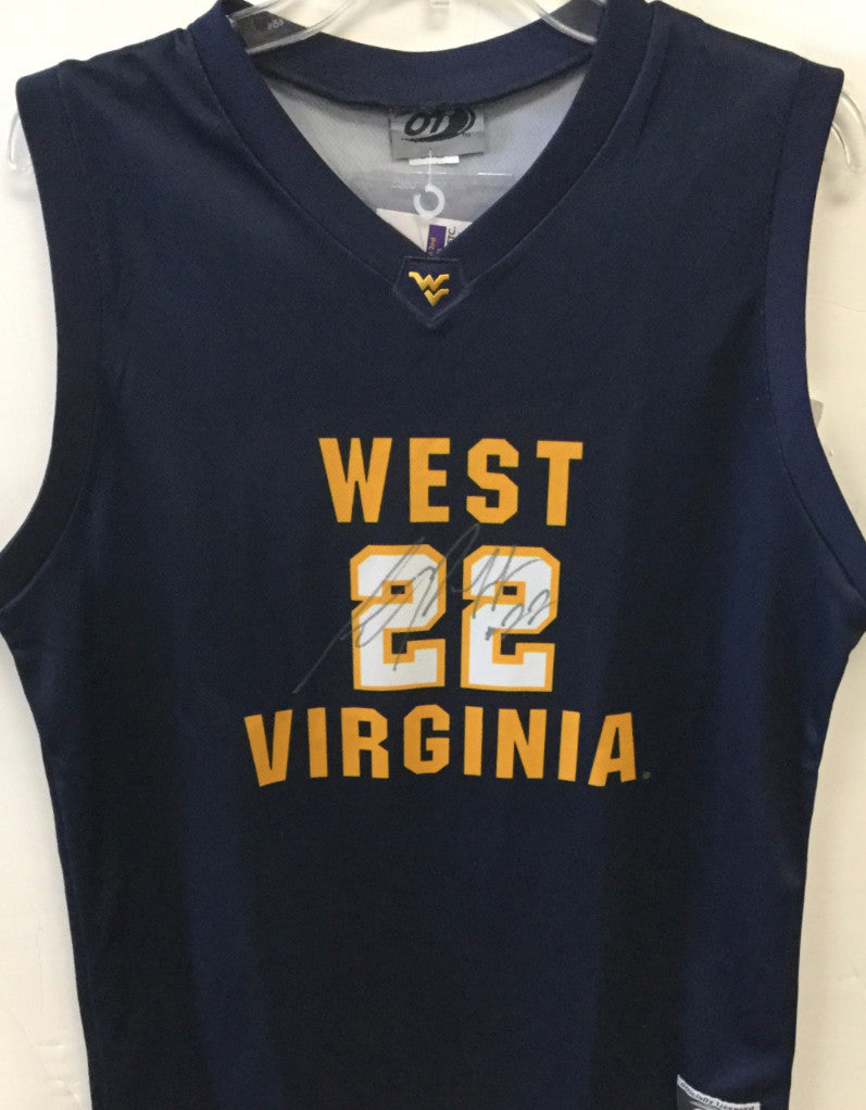 Alex Ruoff West Virginia Mountaineer Signed 22 WVU Basketball Jersey