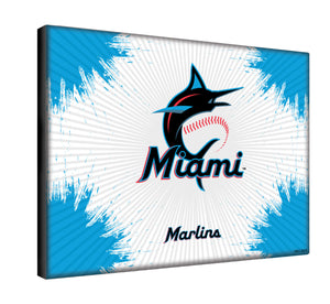 Miami Marlins Canvas Wall Art - 15"x20"