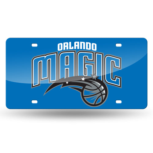 Orlando Magic Blue Chrome Laser Tag License Plate 