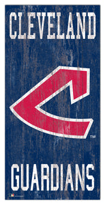 Cleveland Indians Heritage Logo Wood Sign - 6"x12"