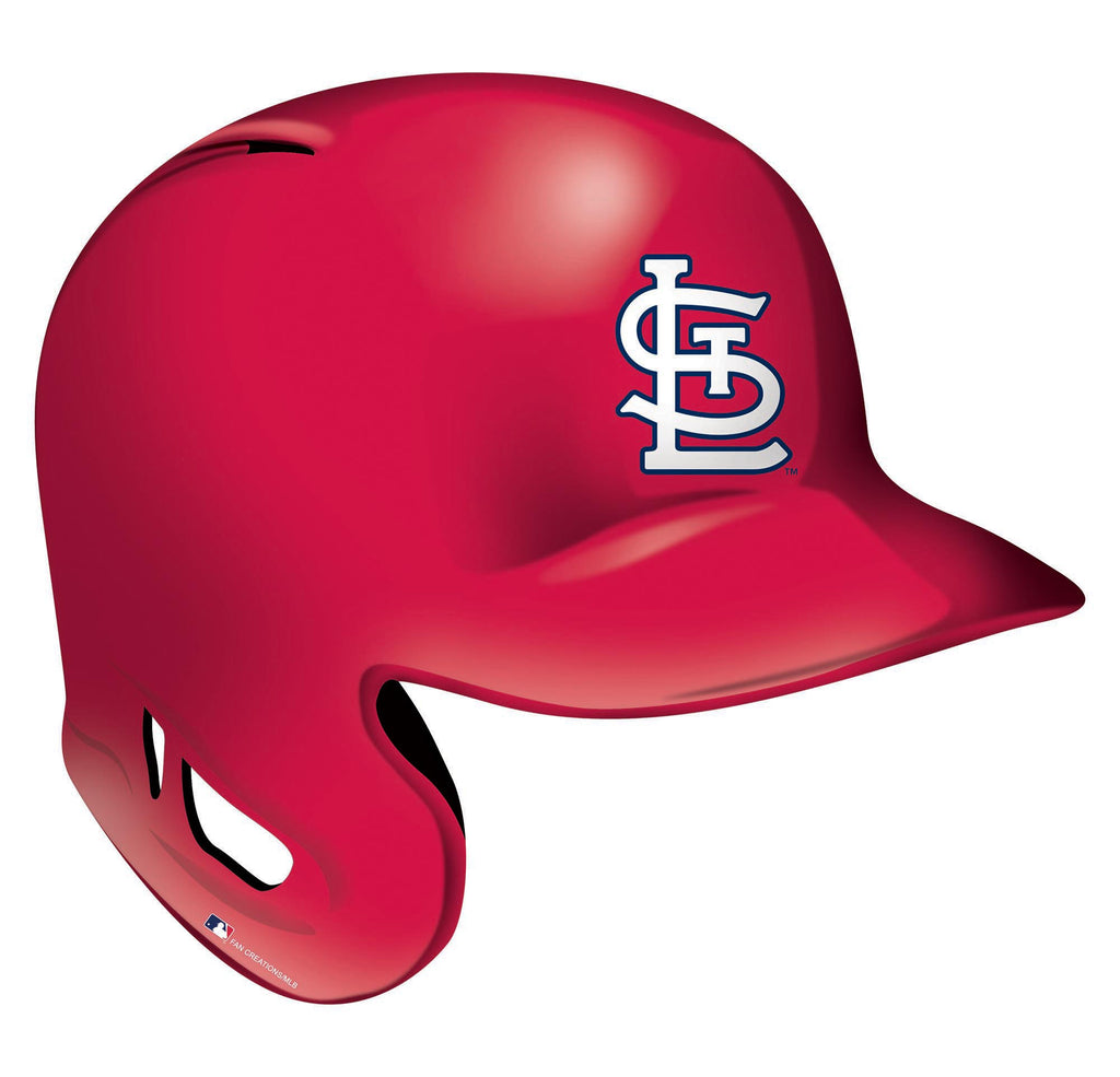 St. Louis Cardinals Batting Helmet Wood Cutout 12" Sports Fanz