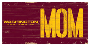 Washington Football Team Mom Wood Sign - 6"x12"