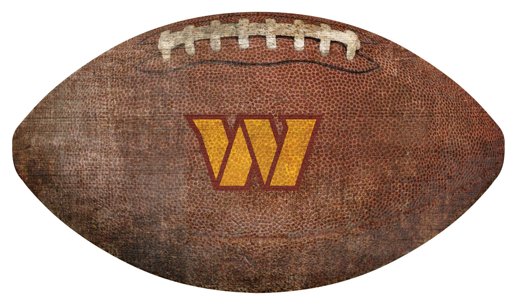 Washington Commanders Football Shaped Sign 12" Sports Fanz