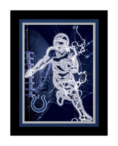 Indianapolis Colts Neon Player Framed - 12