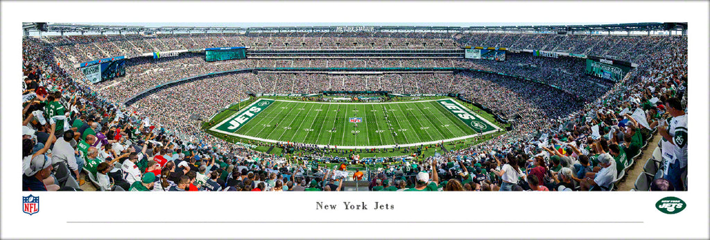 New York Jets Football 50 Yard Line Panoramic Art Print