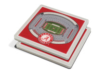 NCAA fan gear Alabama Crimson Tide football stadium set of coasters from Sports Fanz