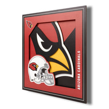 Arizona Cardinals 3D Logo Series Wall Art - 12"x12"