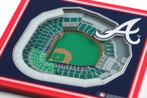 Atlanta Braves 3D StadiumViews Coaster Set