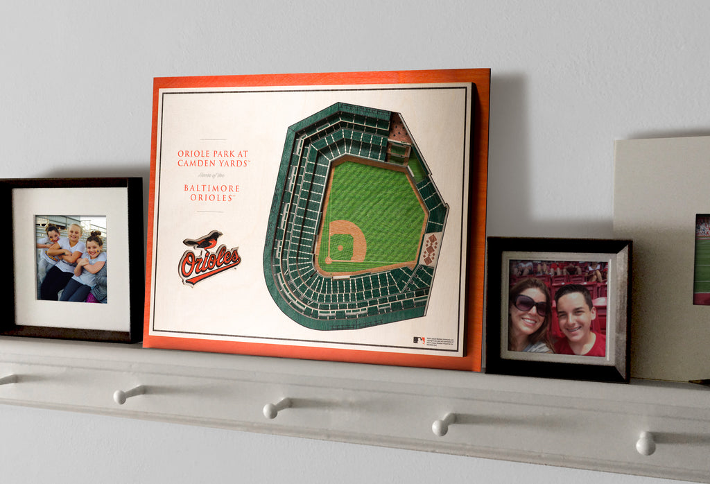 Oriole Park at Camden Yards Stadium Poster, Baltimore Orioles Baseball Wall  Art