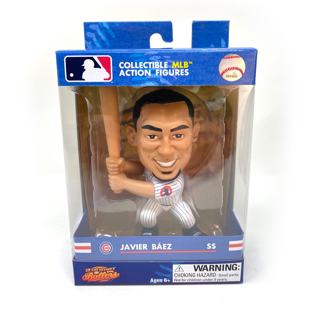 Javier Baez Signed Mini Bobble Head Chicago Cubs Dual