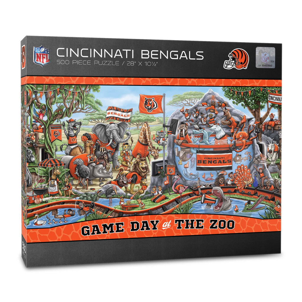 Cincinnati Bengals Game Day At The Zoo 500 Piece Puzzle Sports Fanz