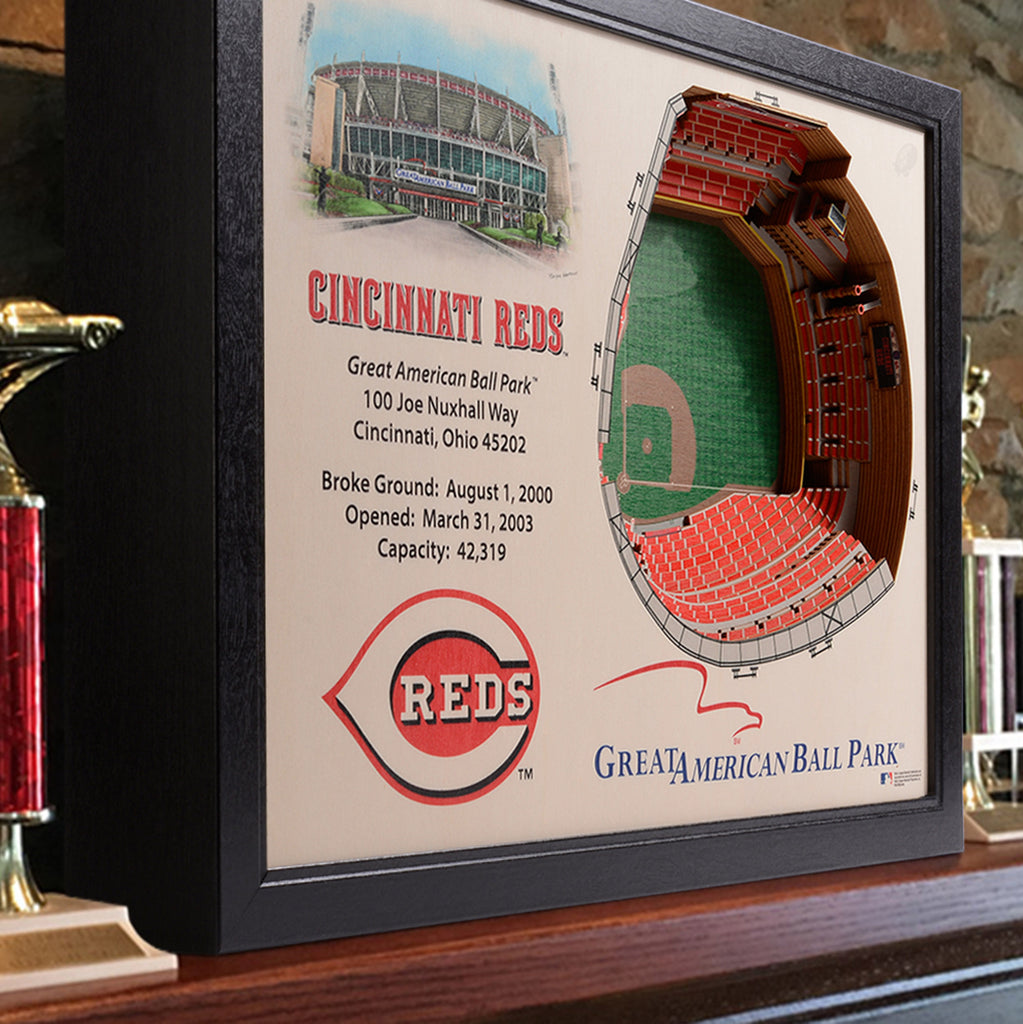 Cincinnati Reds Great American Ballpark Stadiumview 3D Wall Art – Sports  Fanz