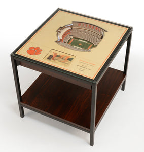 Clemson Tigers 25 Layer Lighted StadiumView End Table