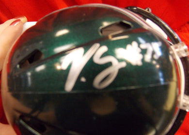 Vinny Curry Philadelphia Eagles Signed Mini Football Helmet