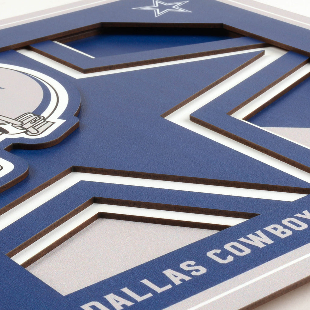 Dallas Cowboys 3D Logo Series Wall Art - 12"x12" – Sports Fanz