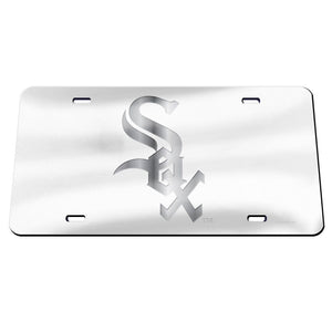 Chicago White Sox Frosted Acrylic License Plate
