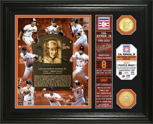 Cal Ripken Jr. Baltimore Orioles Hall of Fame Banner Photo Mint