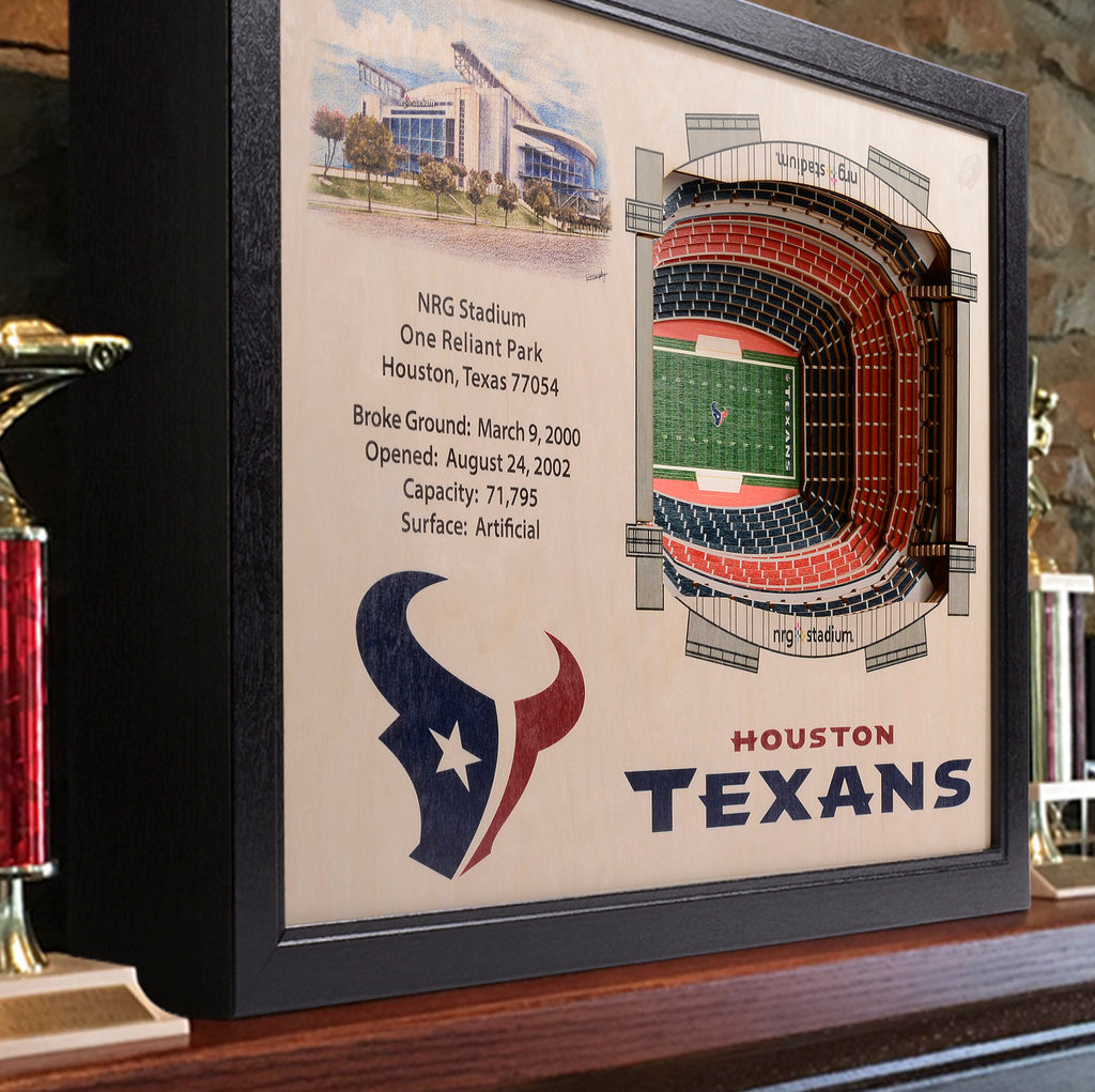 NFL Houston Texans 3D StadiumView Coasters