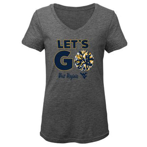 West Virginia Mountaineers Let's Go Girls Triblend Shirt