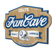 Indianapolis Colts 3D Fan Cave Wood Sign