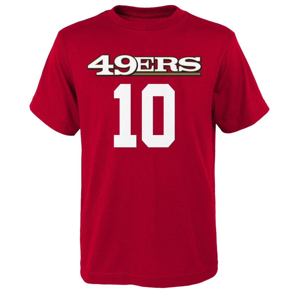 Jimmy Garoppolo San Francisco 49ers #10 Red Youth Player Name