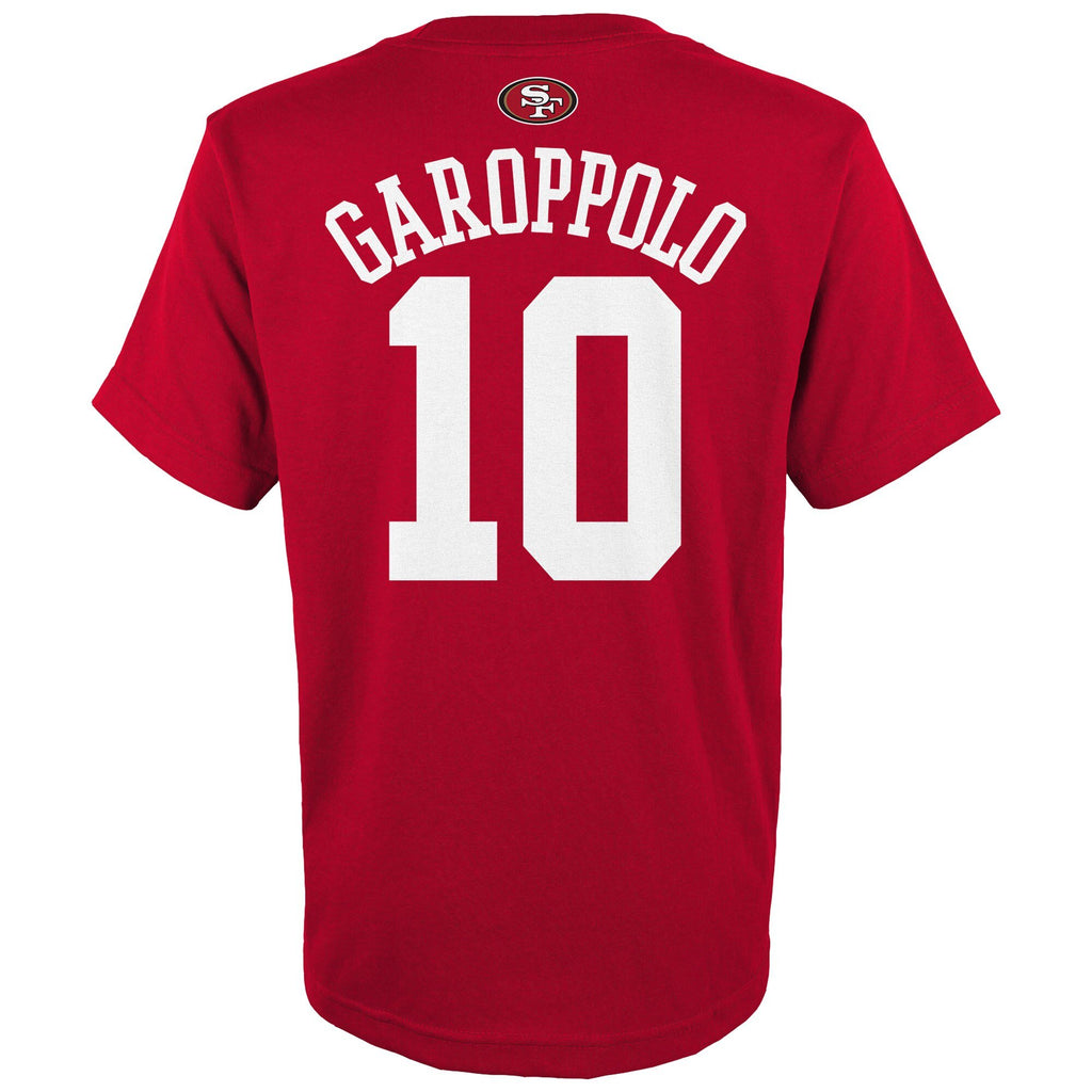 Jimmy Garoppolo San Francisco 49ers 10 Red Youth Player Name Number Sports Fanz