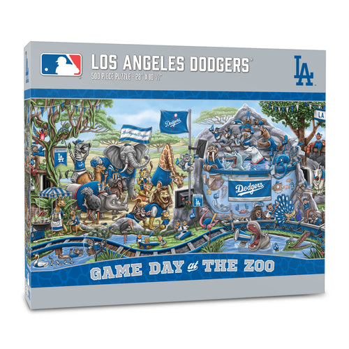 Los Angeles Dodgers Game Day At The Zoo 500 Piece Puzzle