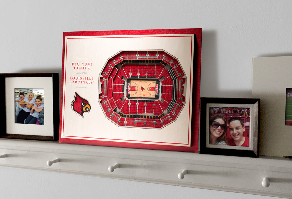 Louisville Cardinals College Sports Panoramic Posters - Fan Cave Decor