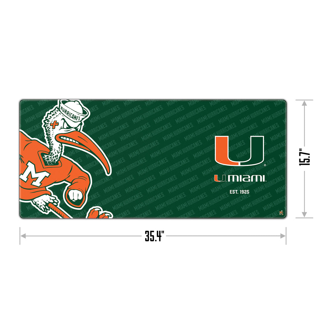 Miami Hurricanes Logo Series Desk Pad Sports Fanz