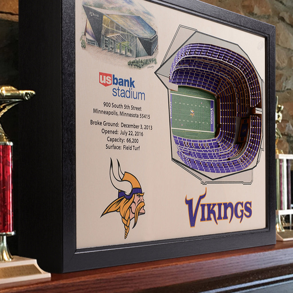 Wildman/Sportula Minnesota Vikings 3D Stadium Banner